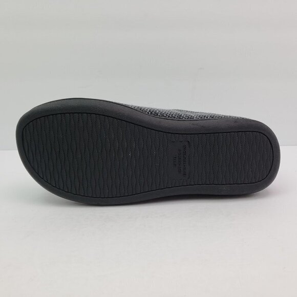 Rockdove Mens Size S 7-8 Two Toned Dark Gray Knitted Slip On Mule Loafer Slipper - Picture 8 of 9